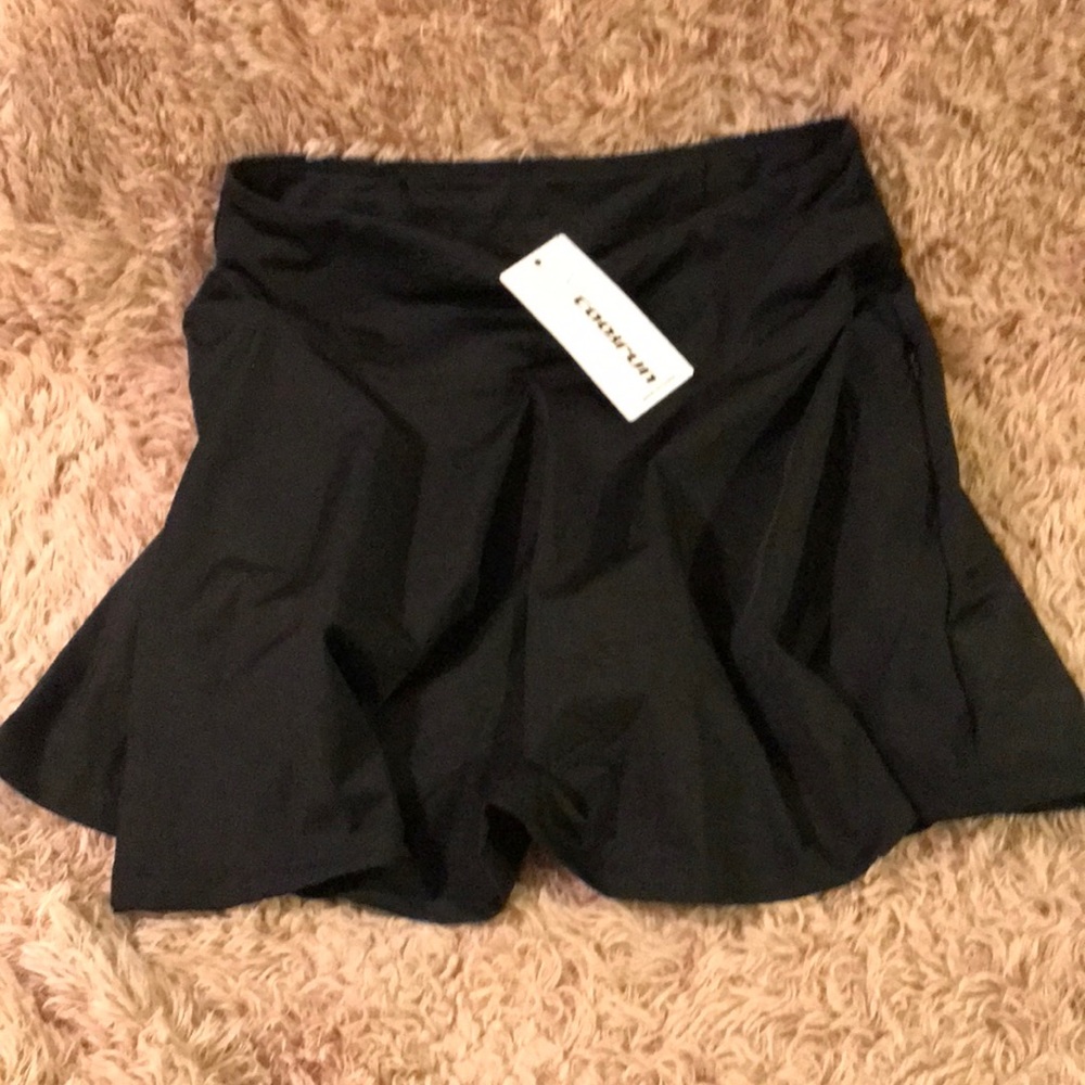 COOrun Tennis Mini Skirt for Women with Pockets and Shorts Black Size M NWT